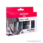 Artikelbild des Artikels “Talens AMSTERDAM Acrylfarben Set mit 6 x 20 ml - Grautöne “